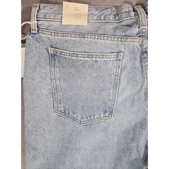Universal Thread 90's Vintage Straight Distressed Women size 14 Blue Jeans (HL77 - Picture 8 of 8